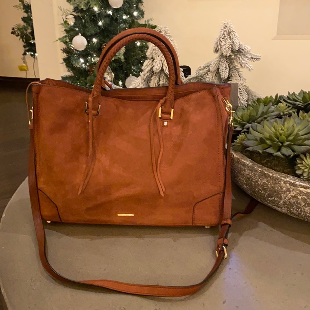 Rebecca Minkoff rust suede tote! NWOT